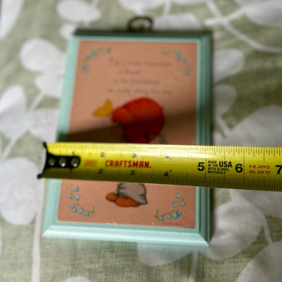 VTG Cottagecore Friends & Lily's of The Valley Butterfly Plaque Wall Decor Art - Picture 5 of 6